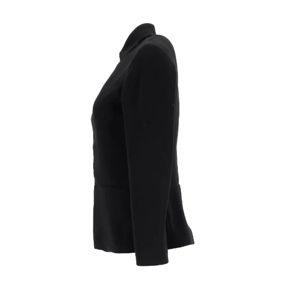 Armani Pre-owned Fabric outerwear Black Dames