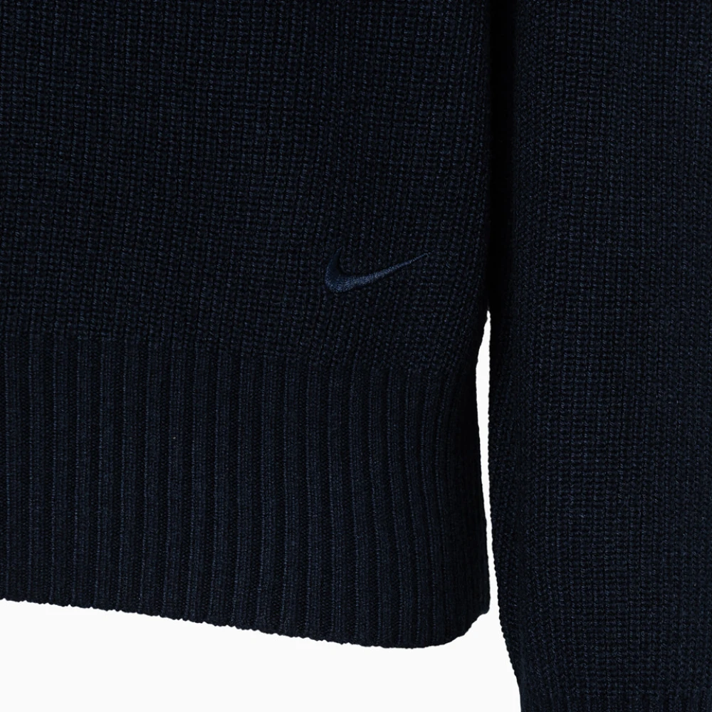 Nike Round-neck Knitwear Blue Heren