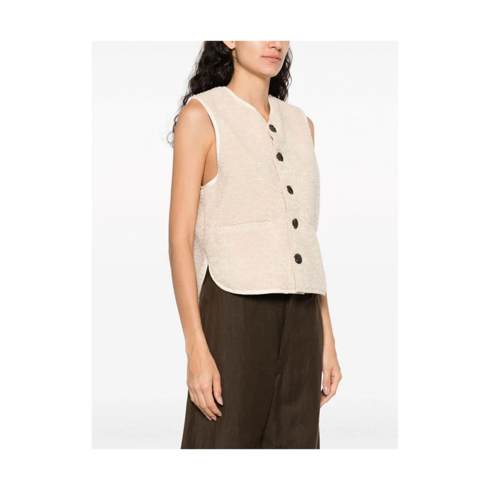 Soeur Shearling Vest Beige Dames
