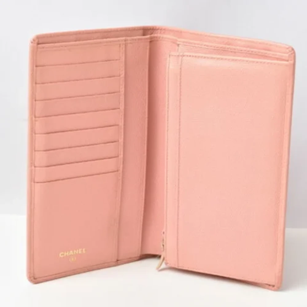 Chanel Vintage Pre-owned Leather wallets Pink Dames