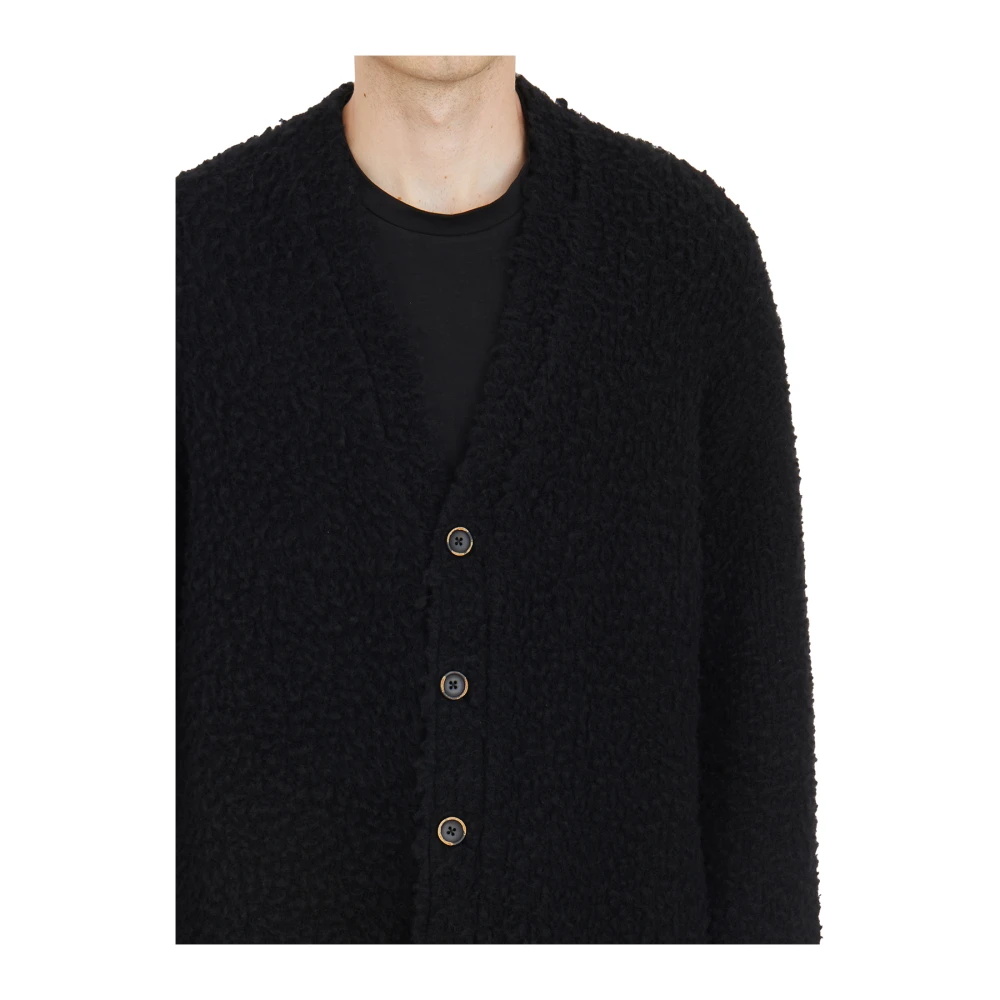 UMA Wang Lana Cashmere Cardigan Black Heren