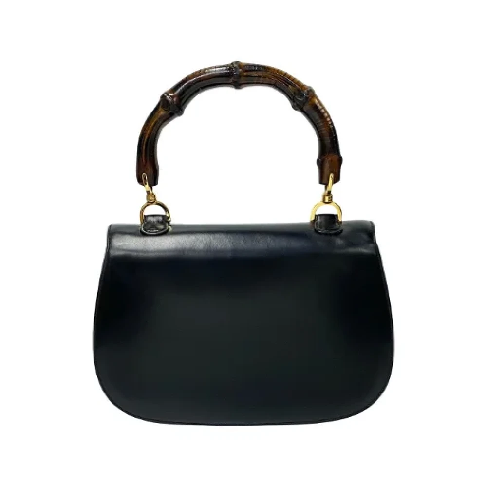 Gucci Vintage Pre-owned Leather handbags Black Dames