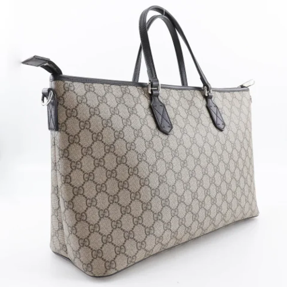 Gucci Vintage Pre-owned Canvas shoulder-bags Beige Dames