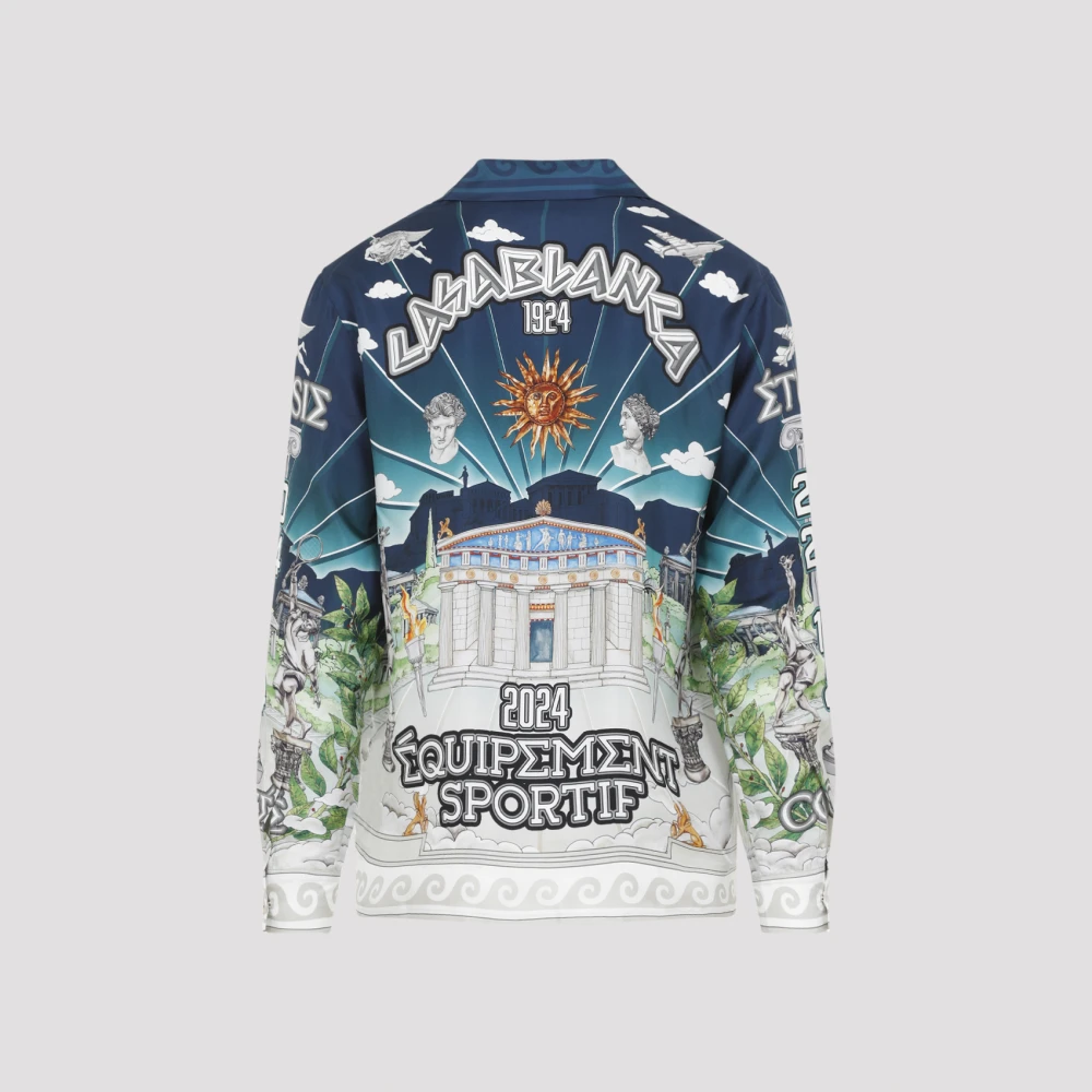 Casablanca Blauwe Shirts Aw24 Multicolor Heren