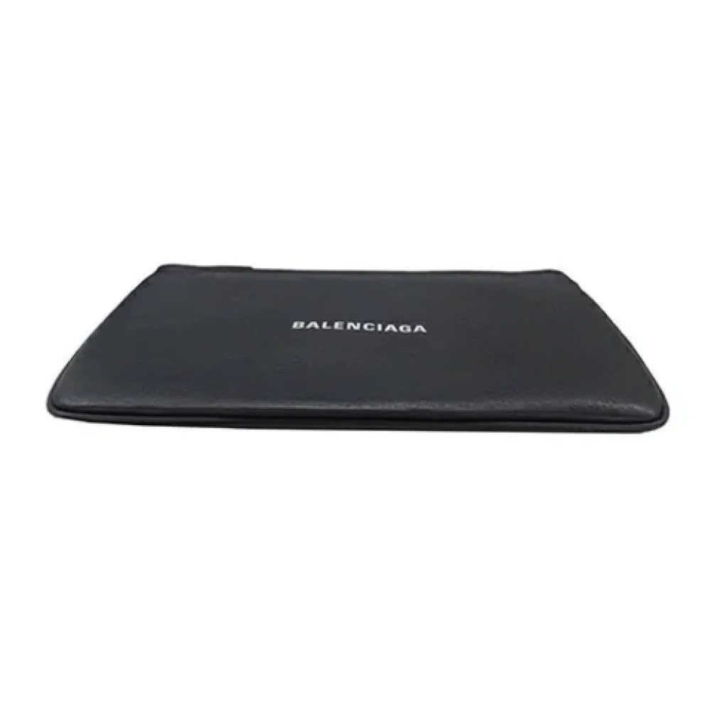Balenciaga Vintage Pre-owned Leather clutches Black Dames