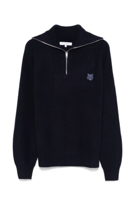 blue-bold-fox-head-sweater