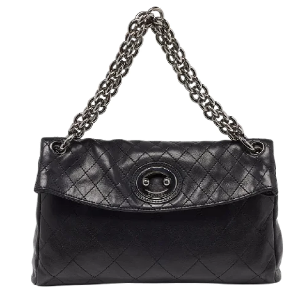 Chanel Vintage Pre-owned Leather handbags Black Dames
