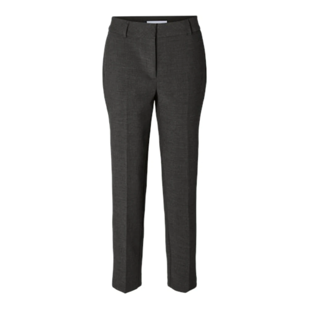 Selected Femme Slim-fit broek Gray Dames