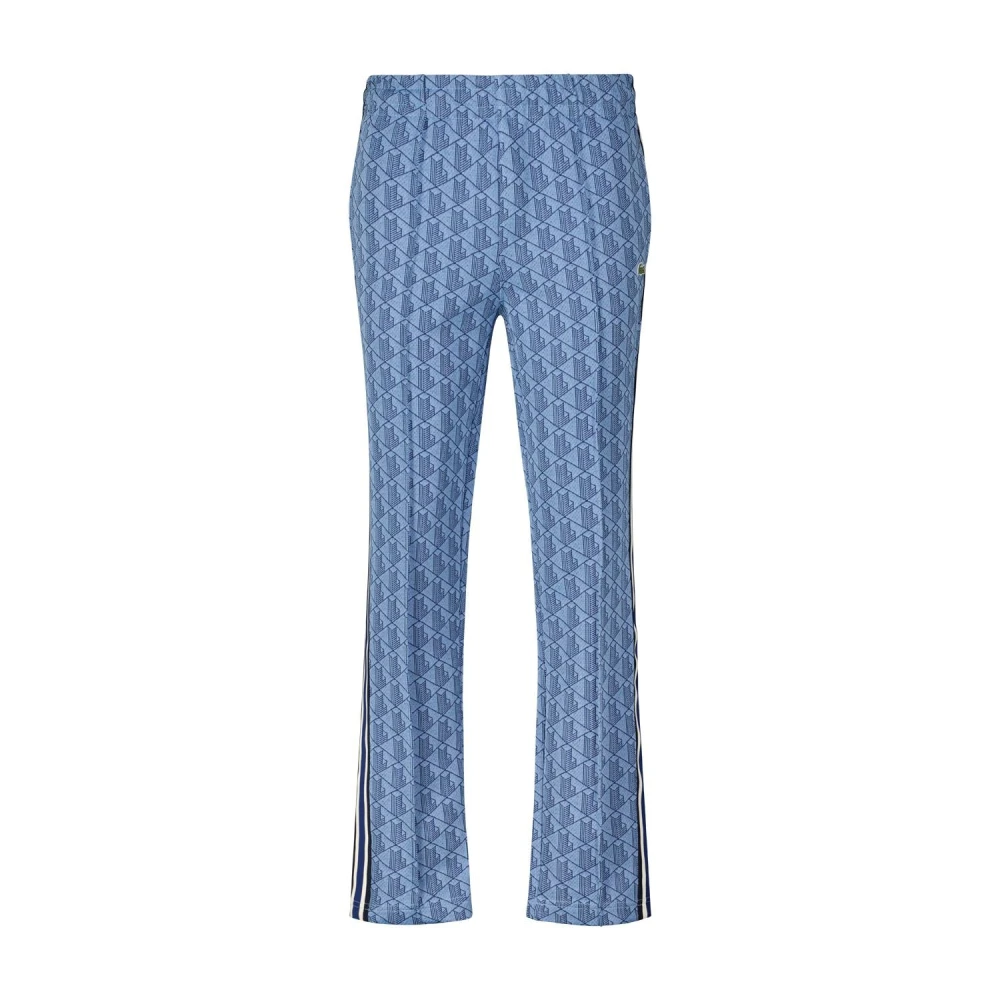 Lacoste Sweatpants met Jacquard-patroon Blue Heren