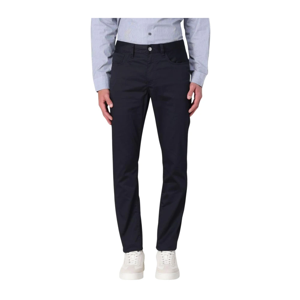 Armani Exchange Men's Blue Chinos,, Green Slim Cotton Trousers W33
