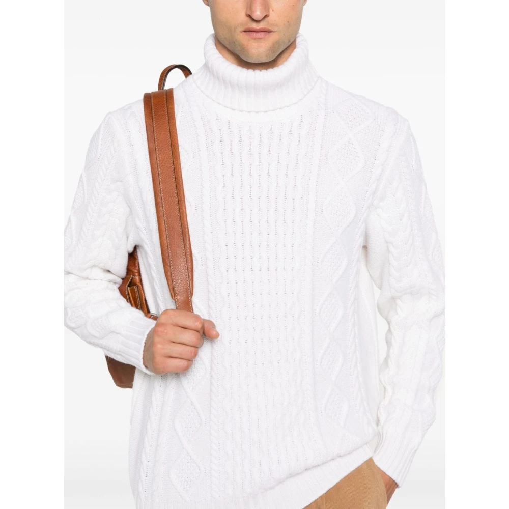 Kiton Witte Sweater Collectie White Heren