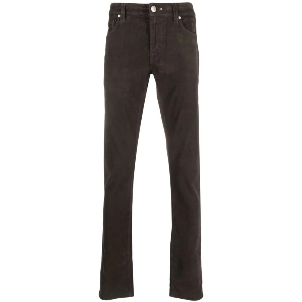 Tramarossa Bruine Straight Jeans met stretchstof Brown Heren