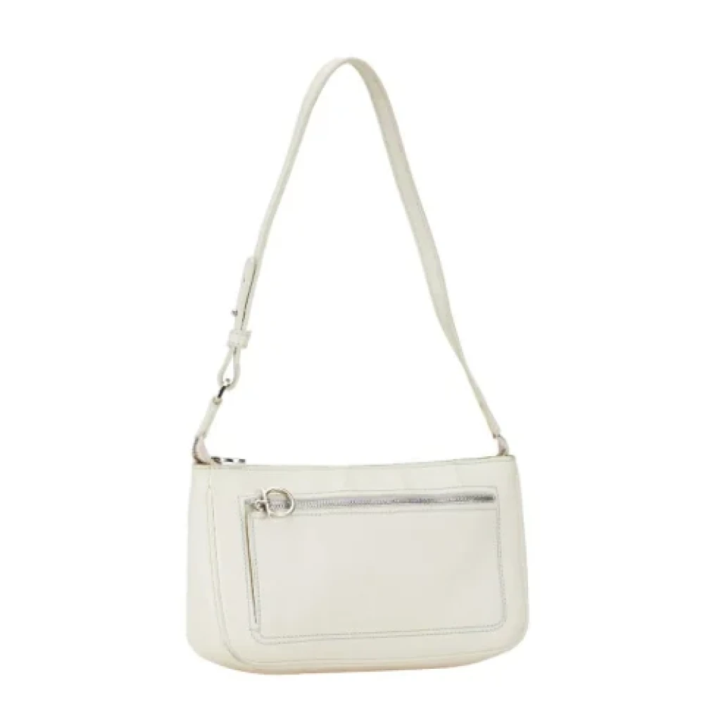Salvatore Ferragamo Pre-owned Leather shoulder-bags White Dames