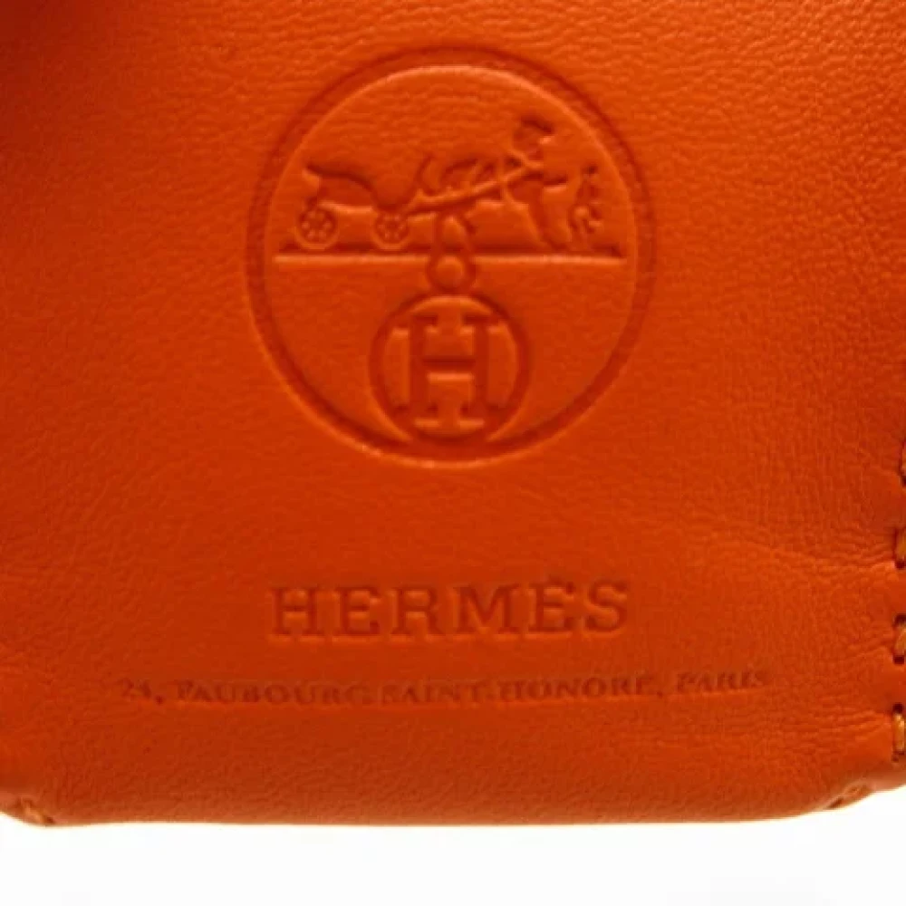 Hermès Vintage Pre-owned Leather hermes-bags Orange Dames