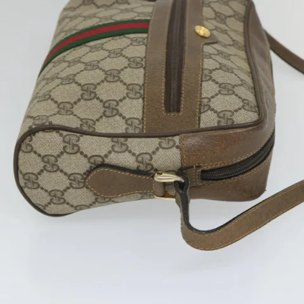 Gucci Vintage Pre-owned Canvas shoulder-bags Beige Dames