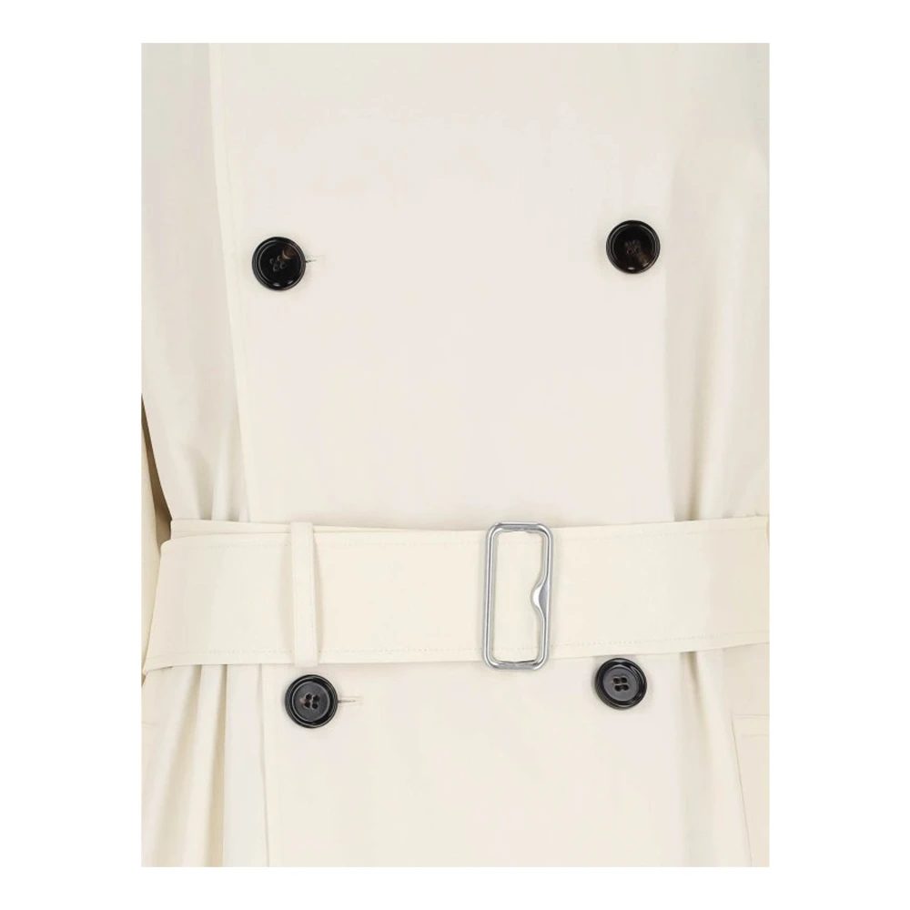 Burberry Katoenen trenchcoat met riem Beige Dames