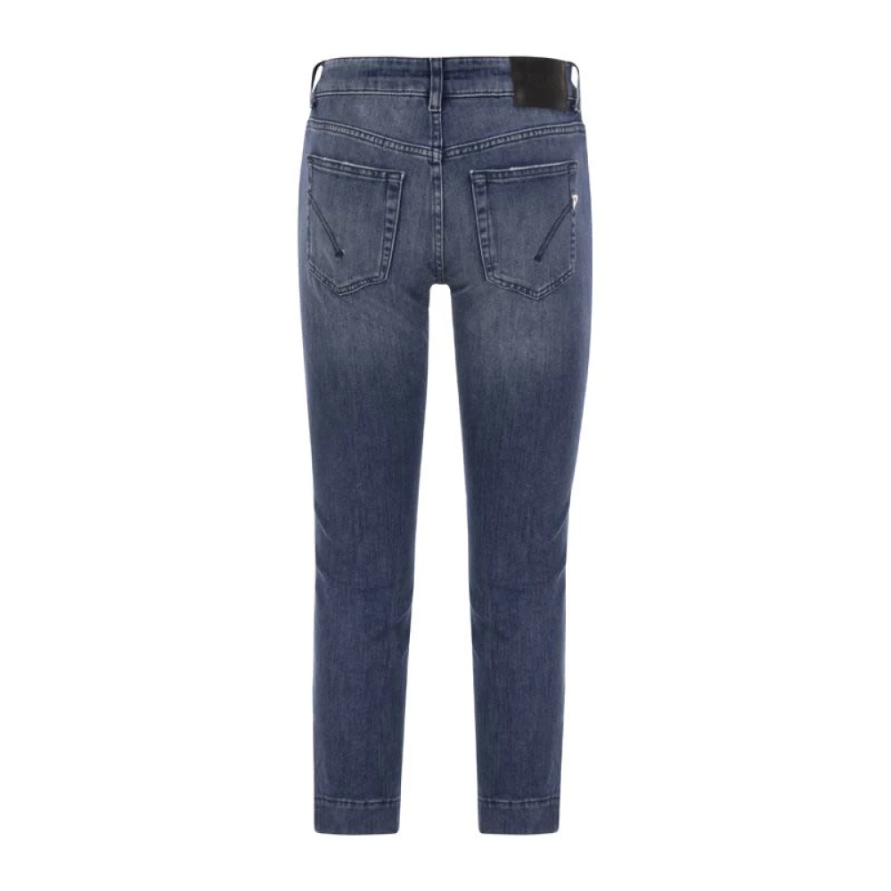 Dondup Rose Slim Fit Jeans met Splitten Blue Dames