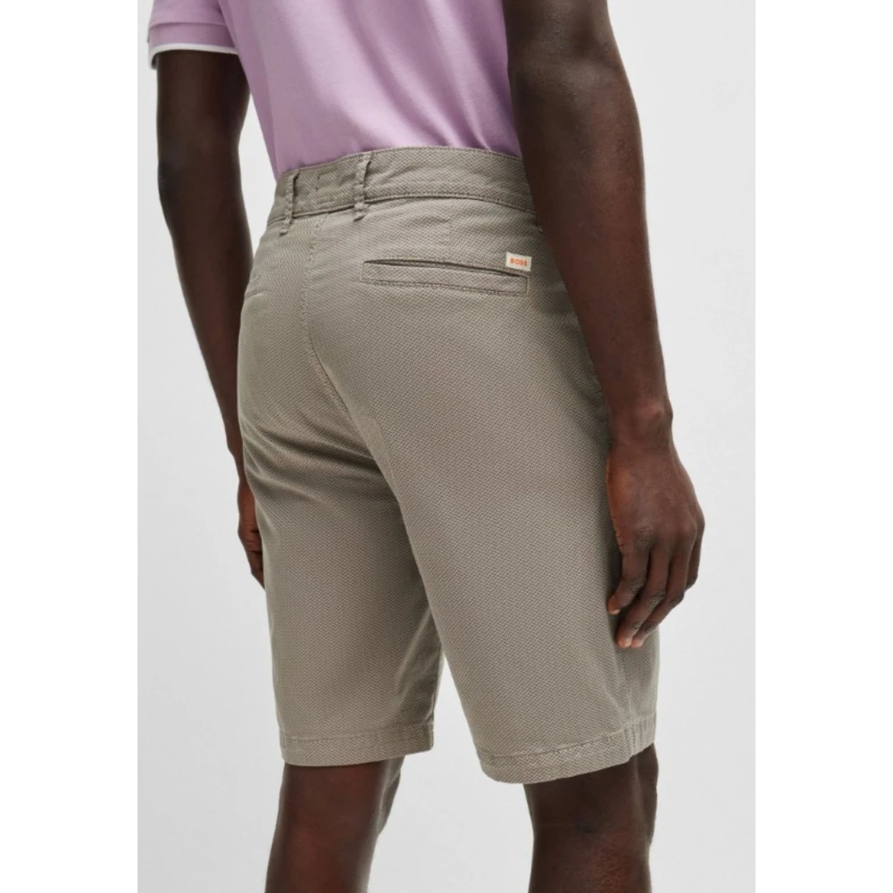 Hugo Boss Slim Chino Broek voor Mannen Beige Heren