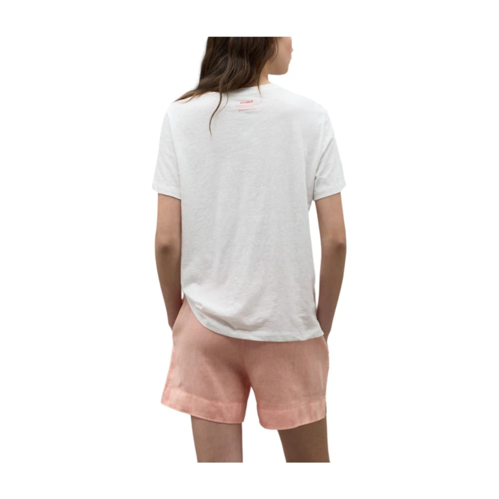 Ecoalf Minimalistisch T-shirt voor bewuste vrouwen White Dames