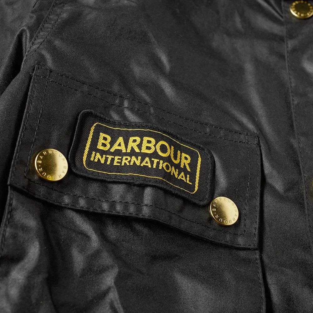 Barbour Britse Motorfiets-geïnspireerde Union Jack Jas Black Heren