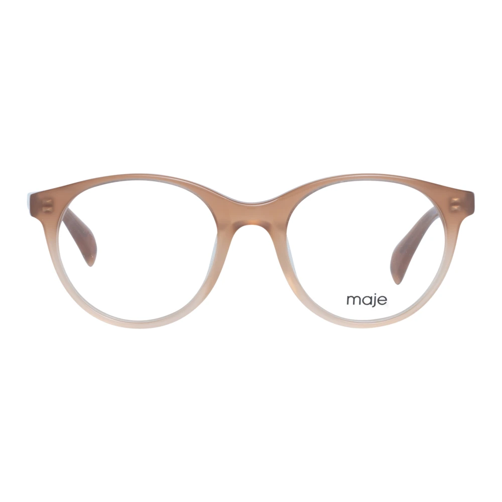 Maje Beige Ronde Dames Optische Brillen Beige Dames