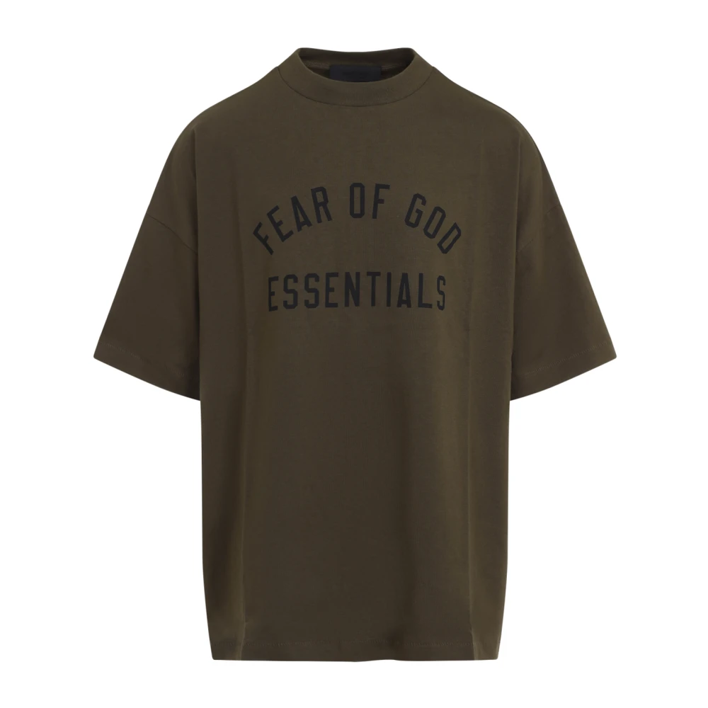 Fear Of God Olijf Tee Klassieke Stijl Green Heren