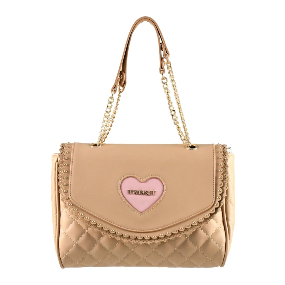 Twinset Stijlvolle PU-tas Pink Dames
