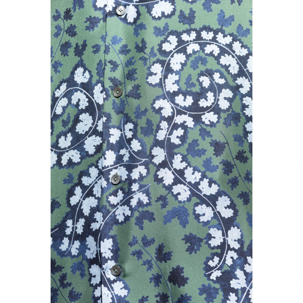 Lanvin Zijden overhemd Green Heren