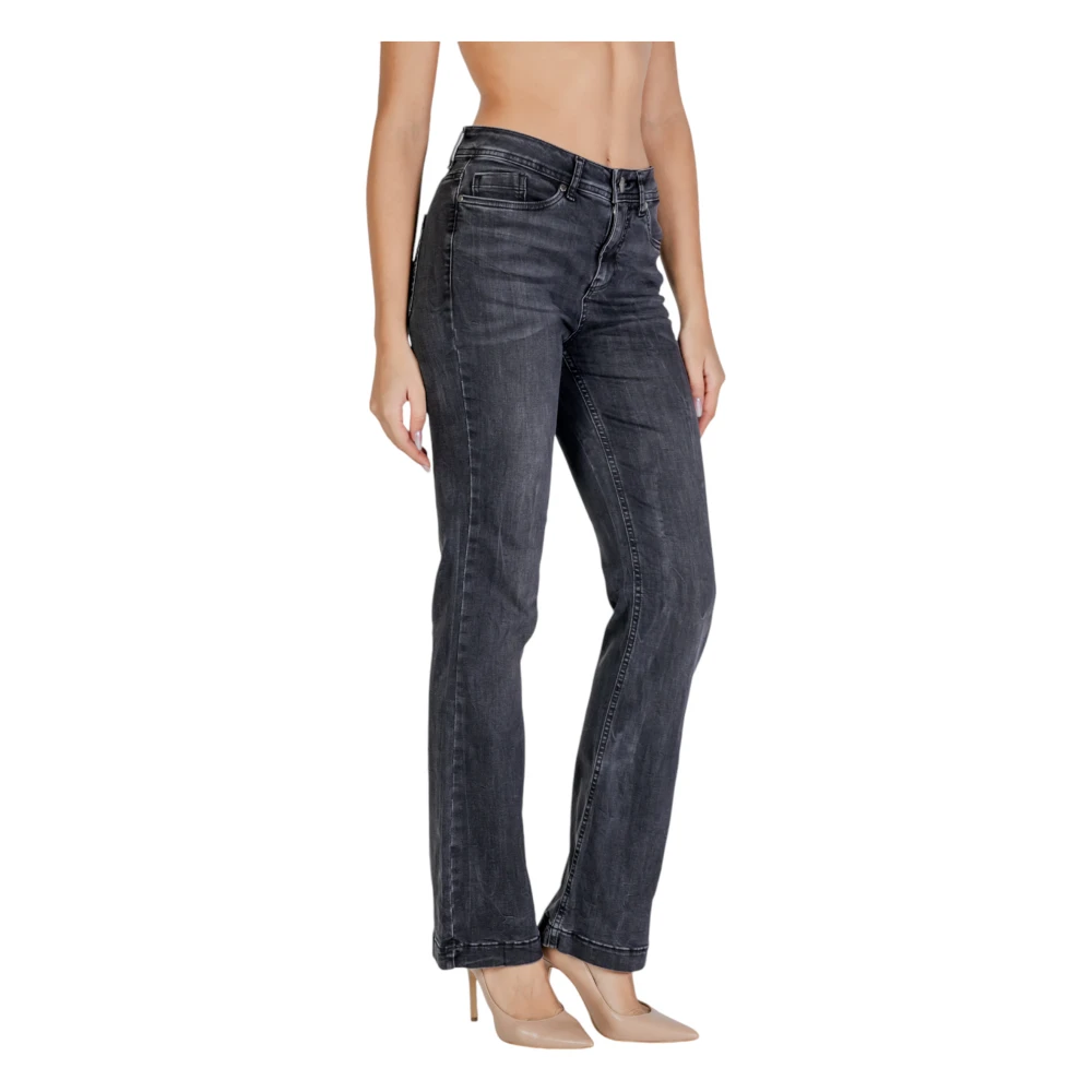 Street One Zwarte effen jeans met zakken Black Dames