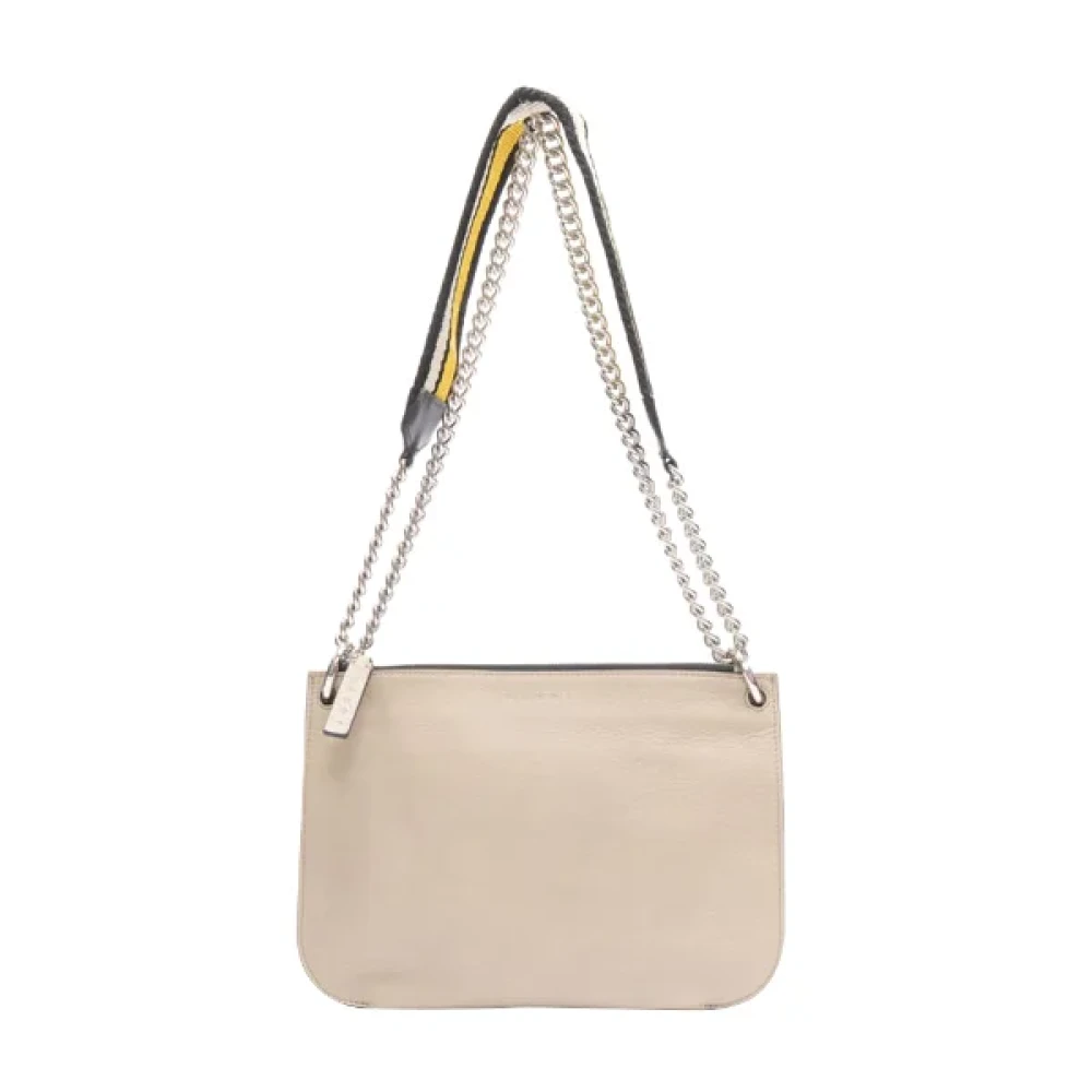 Marni Pre-owned Leather crossbody-bags Beige Dames
