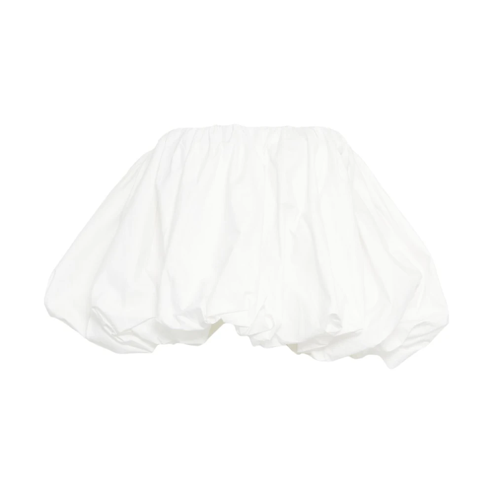 Birgitte Herskind Witte Off-Shoulder Ballon Top White Dames