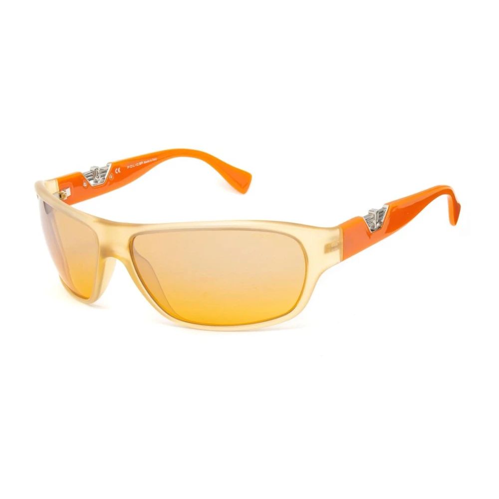 Police Unisex Silver Mirrored Glass Sunglasses