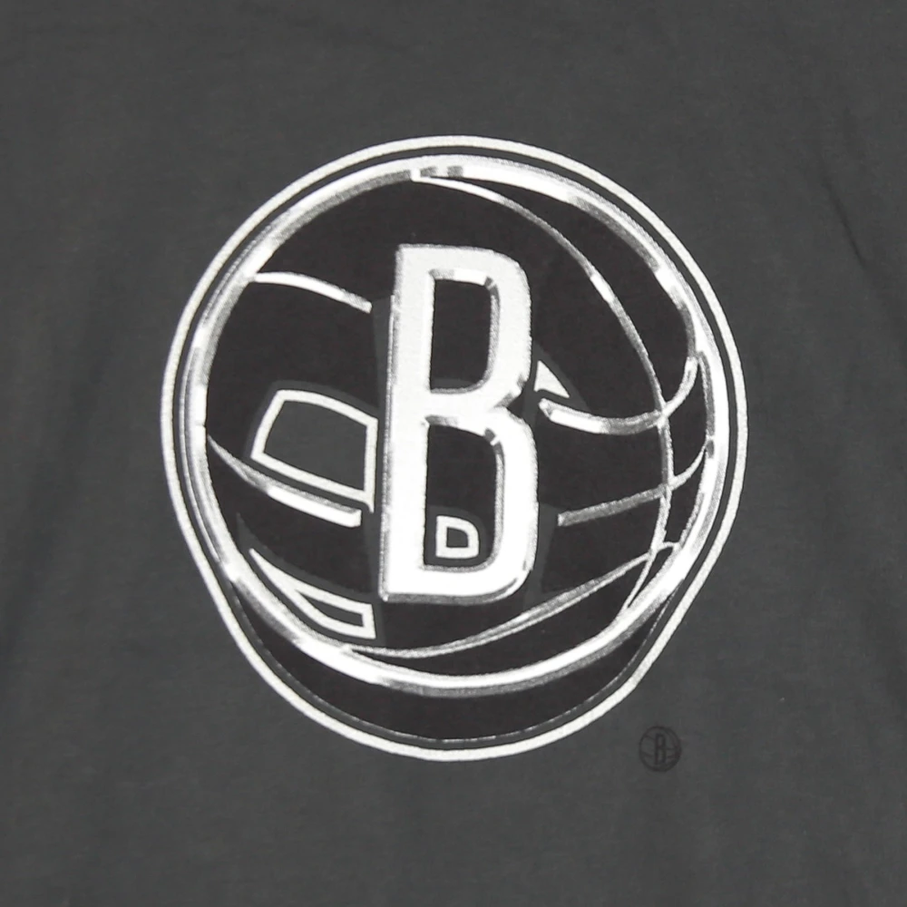 Nike Brooklyn Nets Logo T-shirt Gray Heren