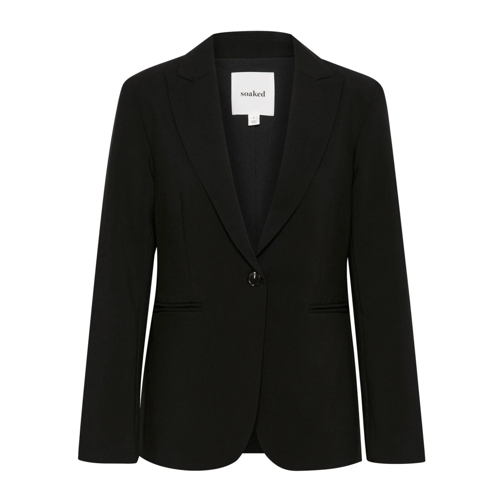 Soaked in Luxury Korte Zwarte Blazer Jas Black Dames