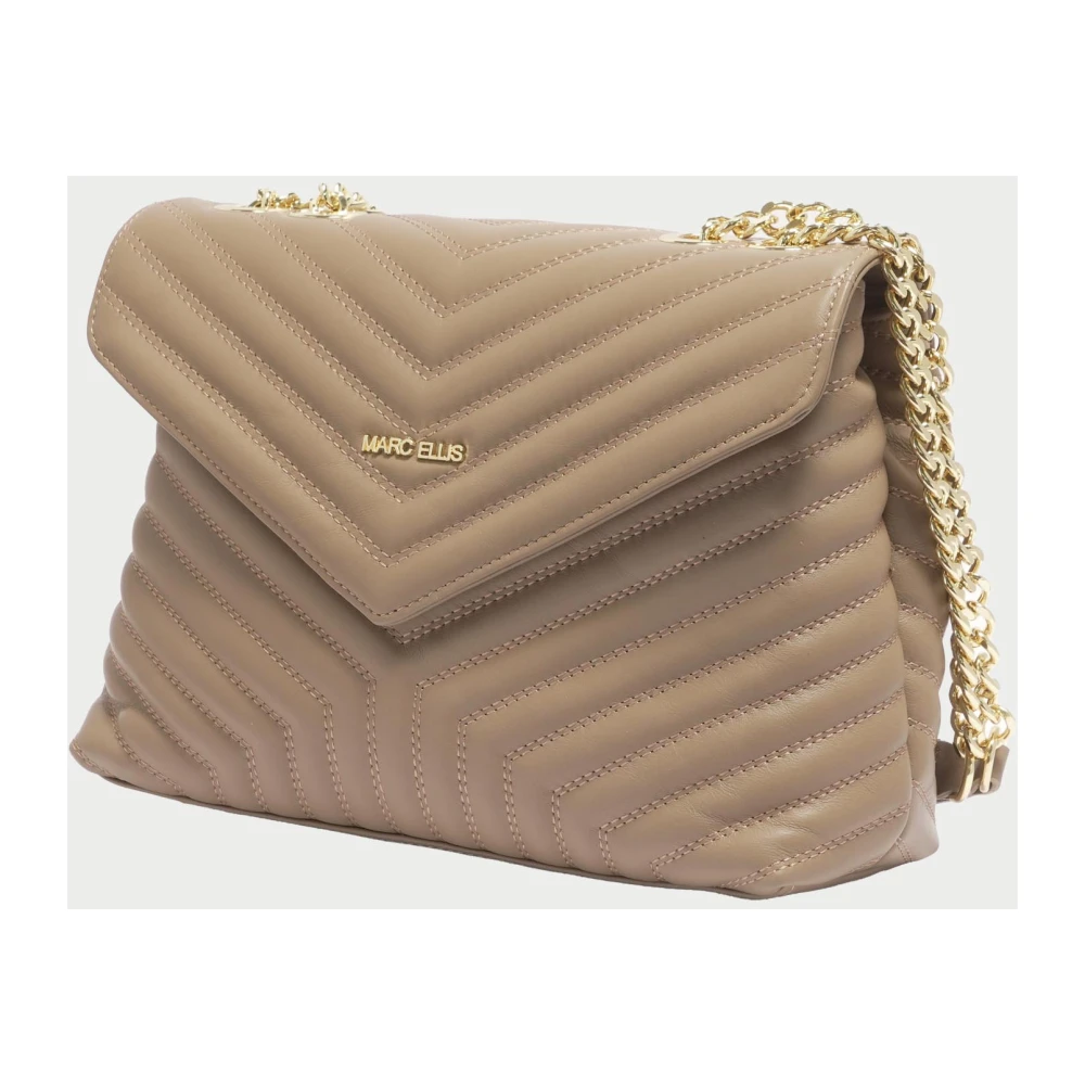 Marc Ellis Gewatteerde Schoudertas Ginny Beige Dames