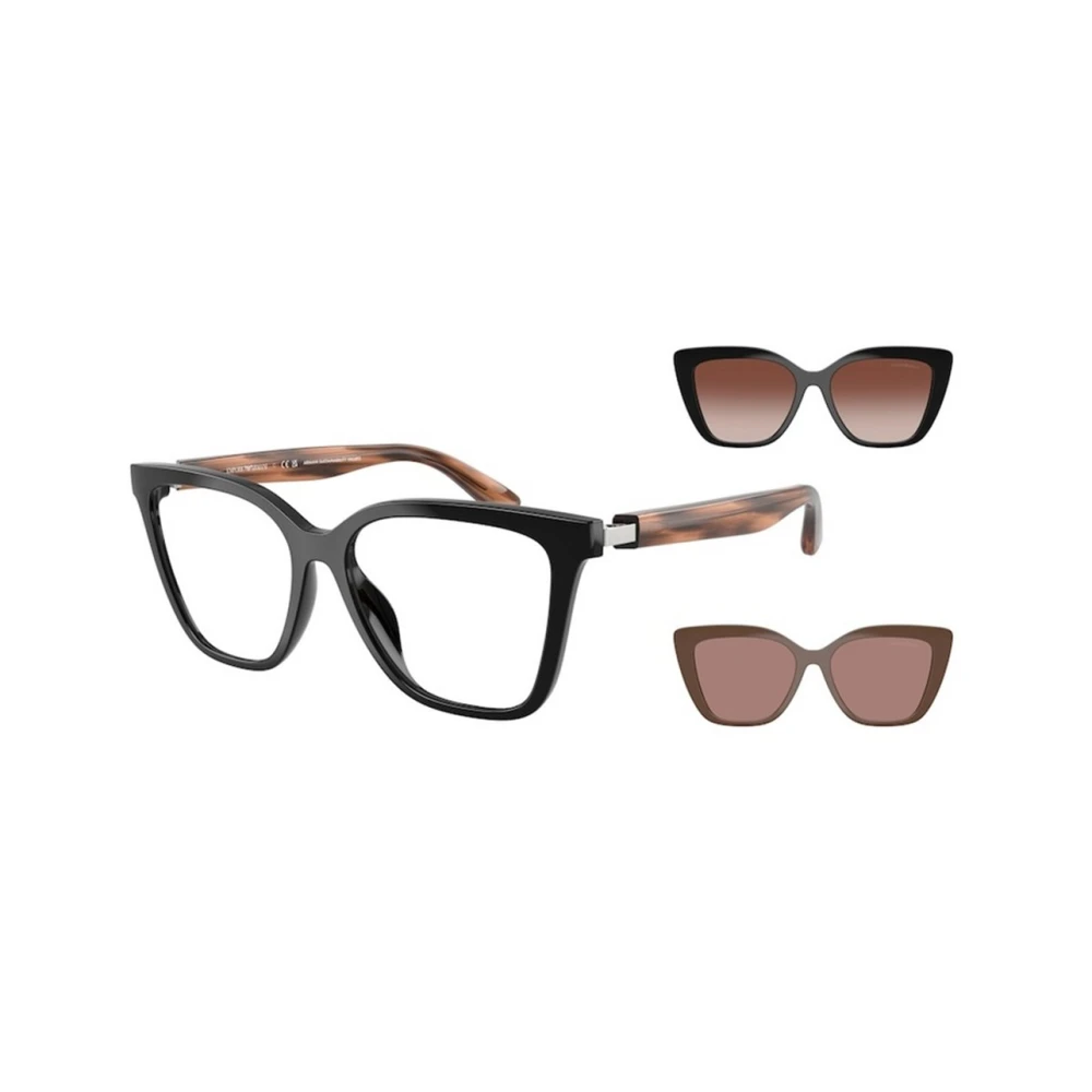 Emporio Armani Black Glasses, Female, 54 Mm, Authentic Glasses With Top-Notch Service