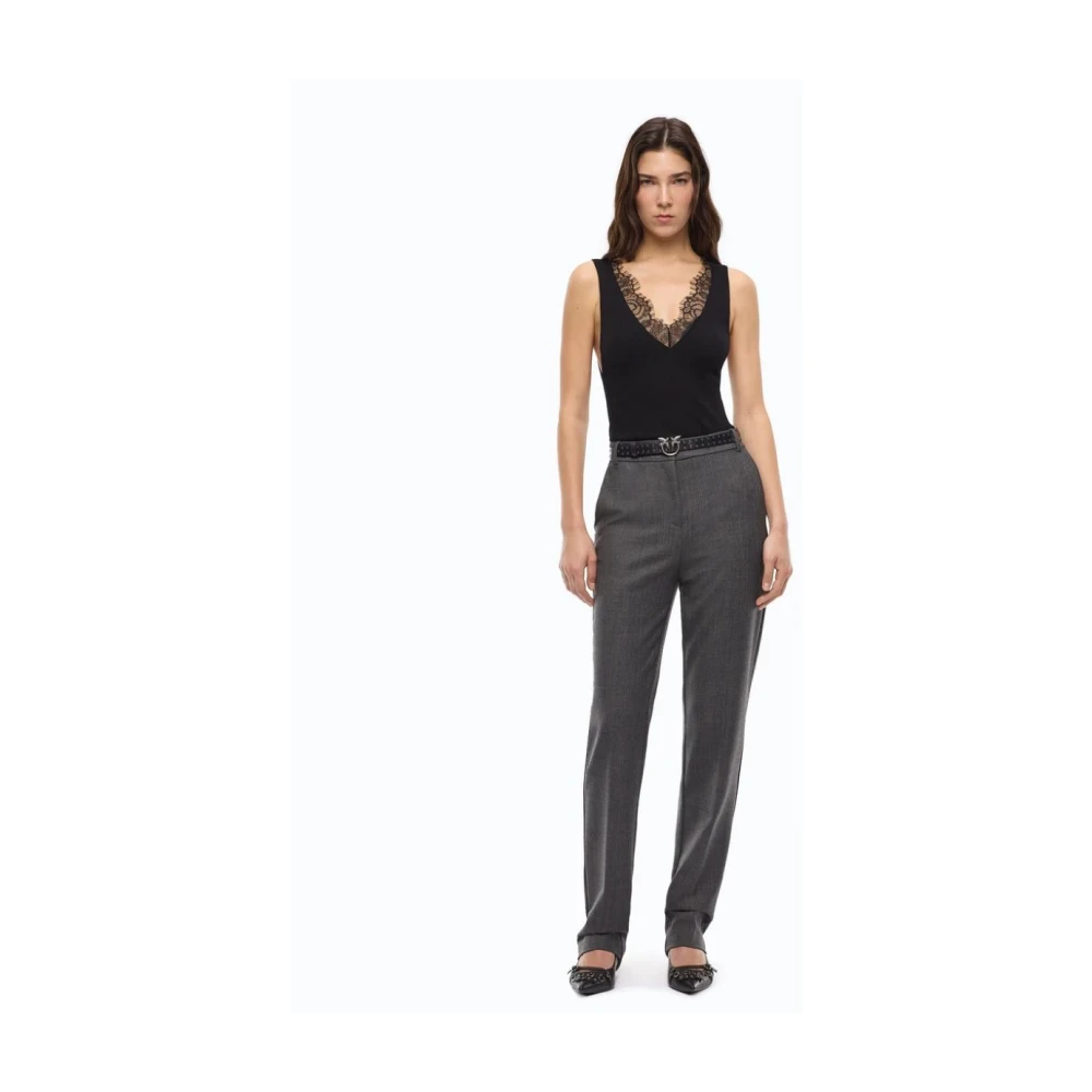 Pinko Donna Grigio Pantaloni, Xs, New,