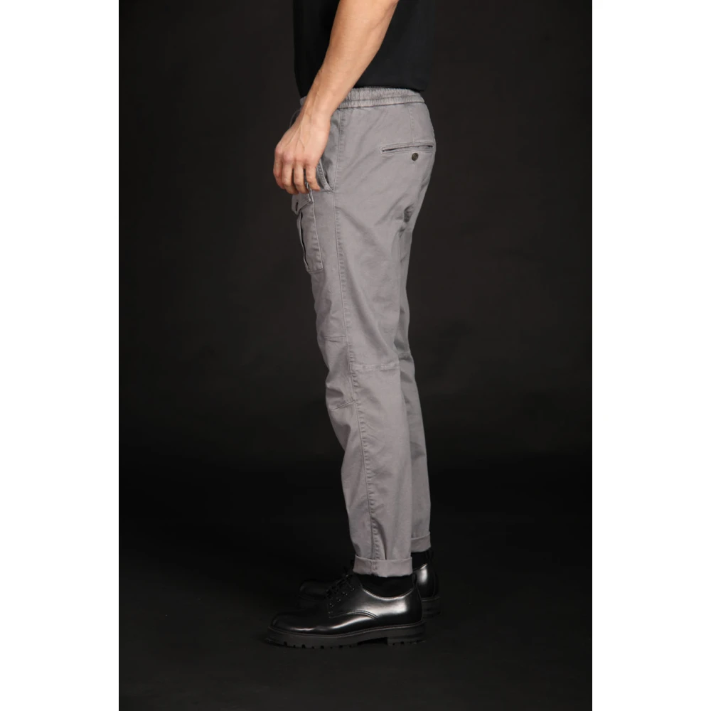 Mason's Heren Cargo Broek Wortelpas Grijs Gray Heren