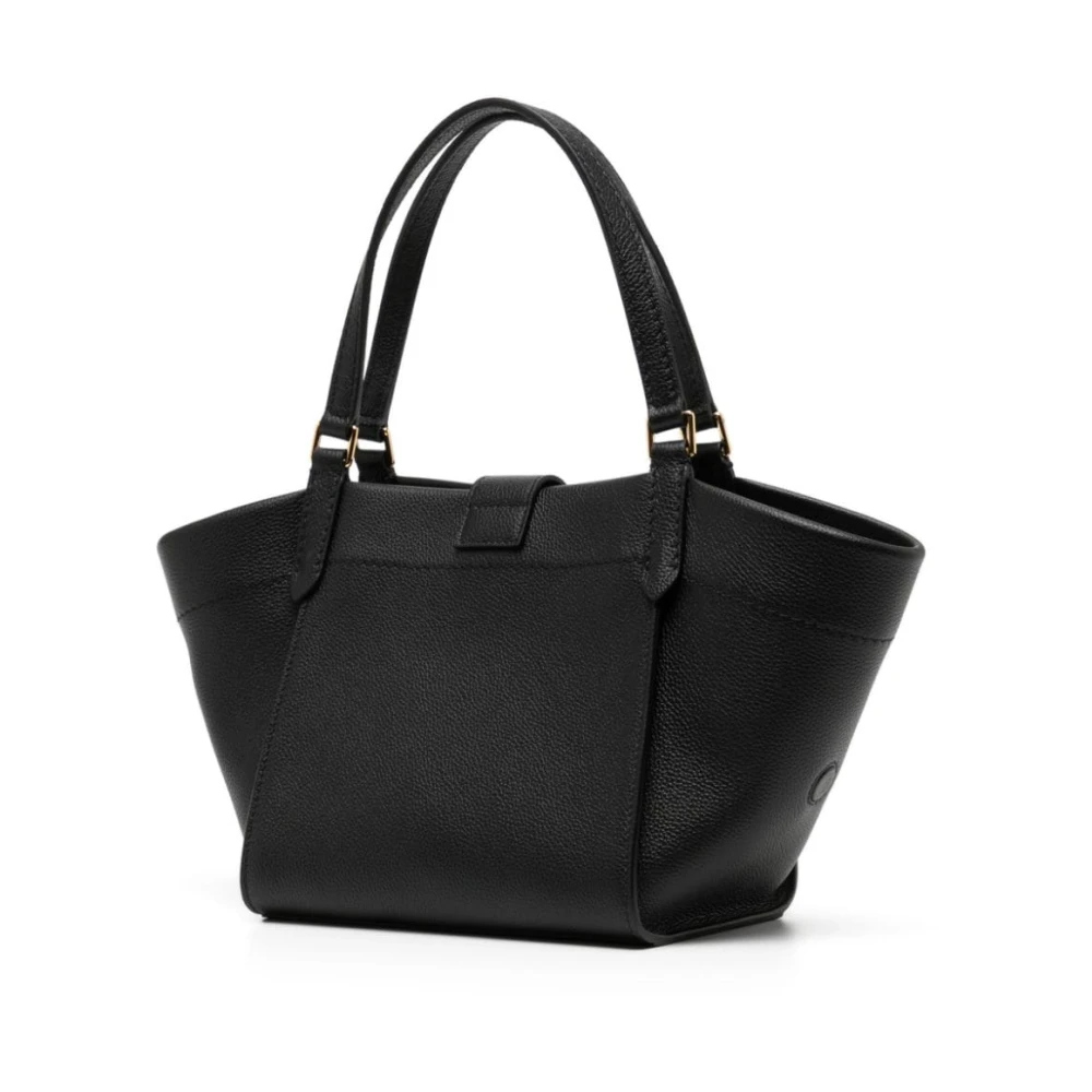 Tom Ford Gestructureerde Leren Zwarte Schoudertas Black Dames