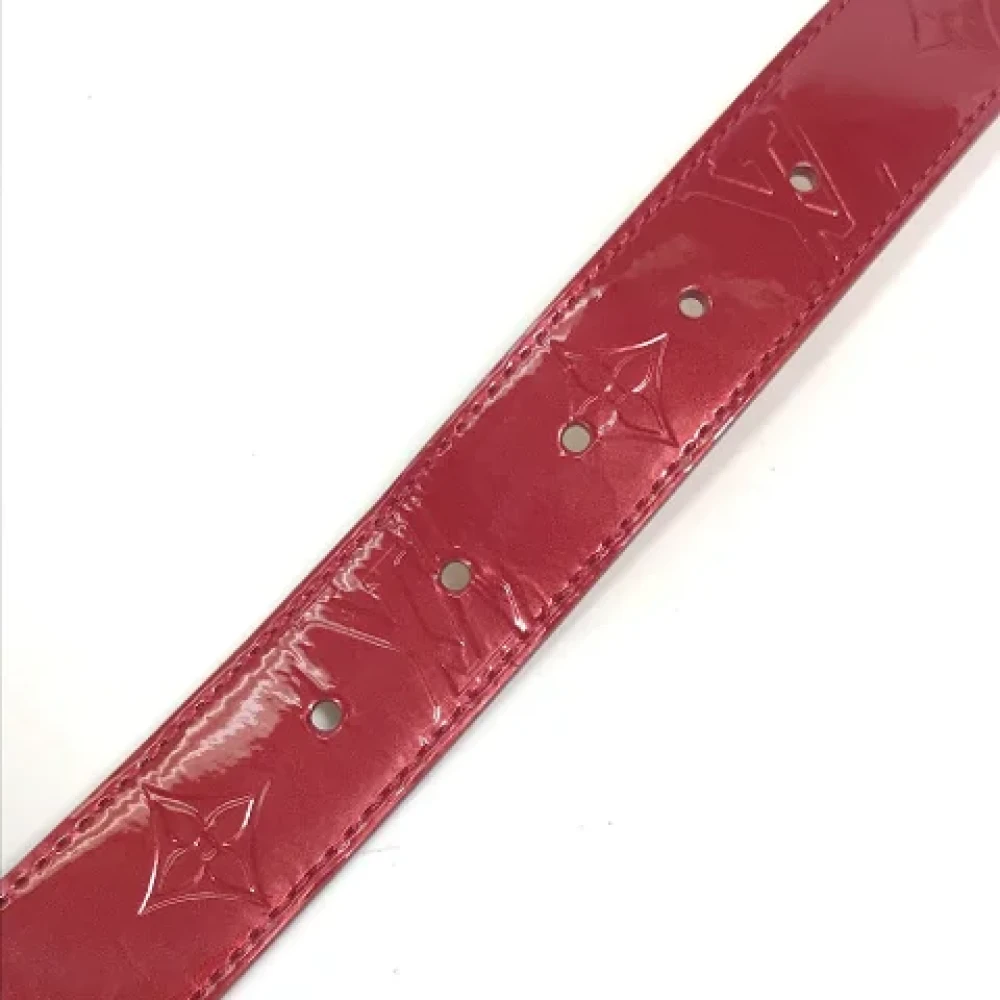 Louis Vuitton Vintage Pre-owned Leather belts Red Dames