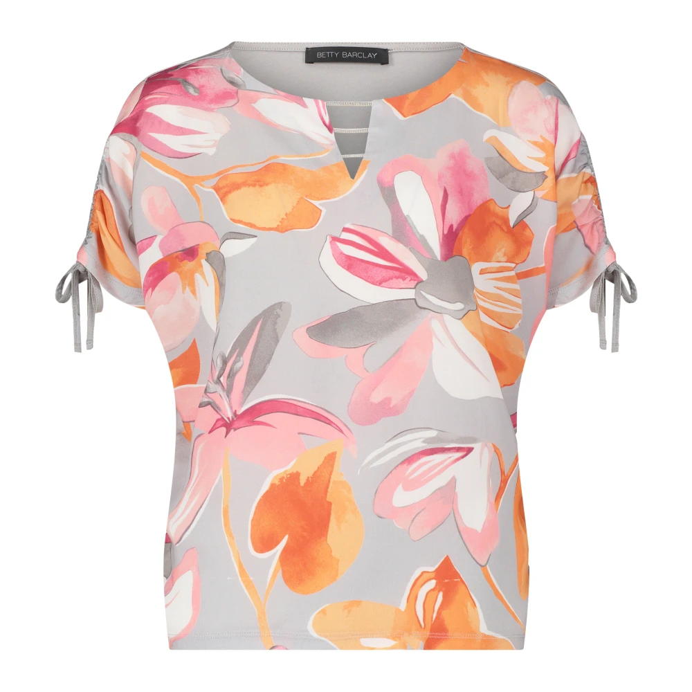Betty Barclay Bloemenprint Oversized Shirt met Gerimpelde Mouwen Multicolor Dames