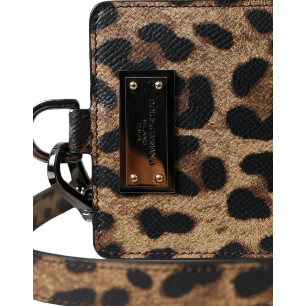 Dolce & Gabbana Luipaardprint Kaarthouder Portemonnee Multicolor Dames