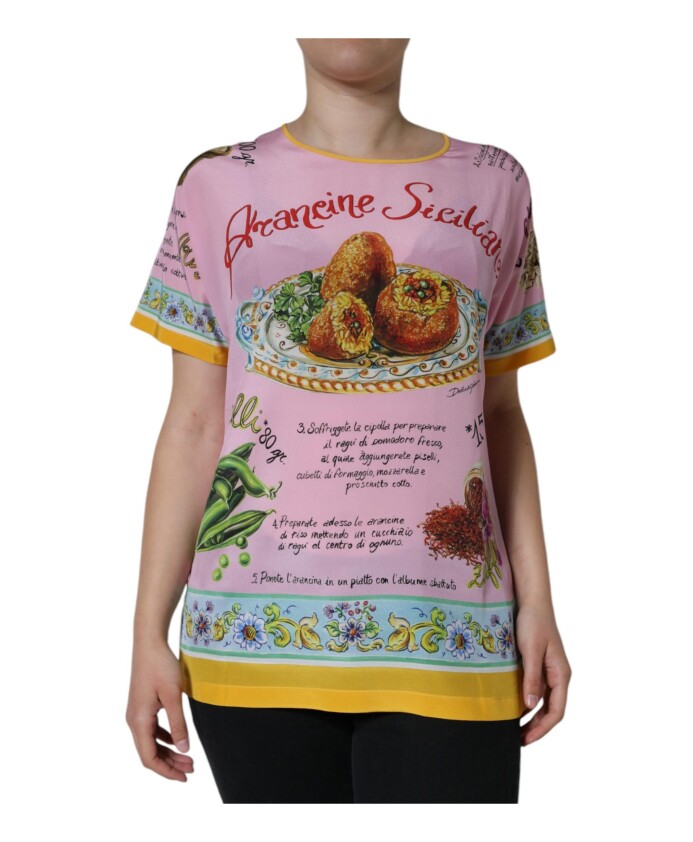 haut-a-manches-courtes-en-soie-imprime-araneine