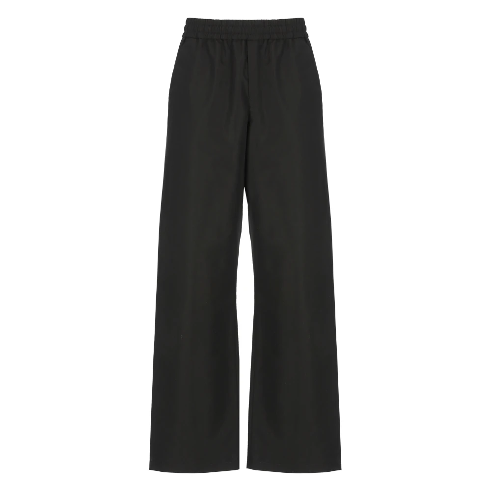 Golden Goose Broek met elastische taille en trekkoord Black Heren
