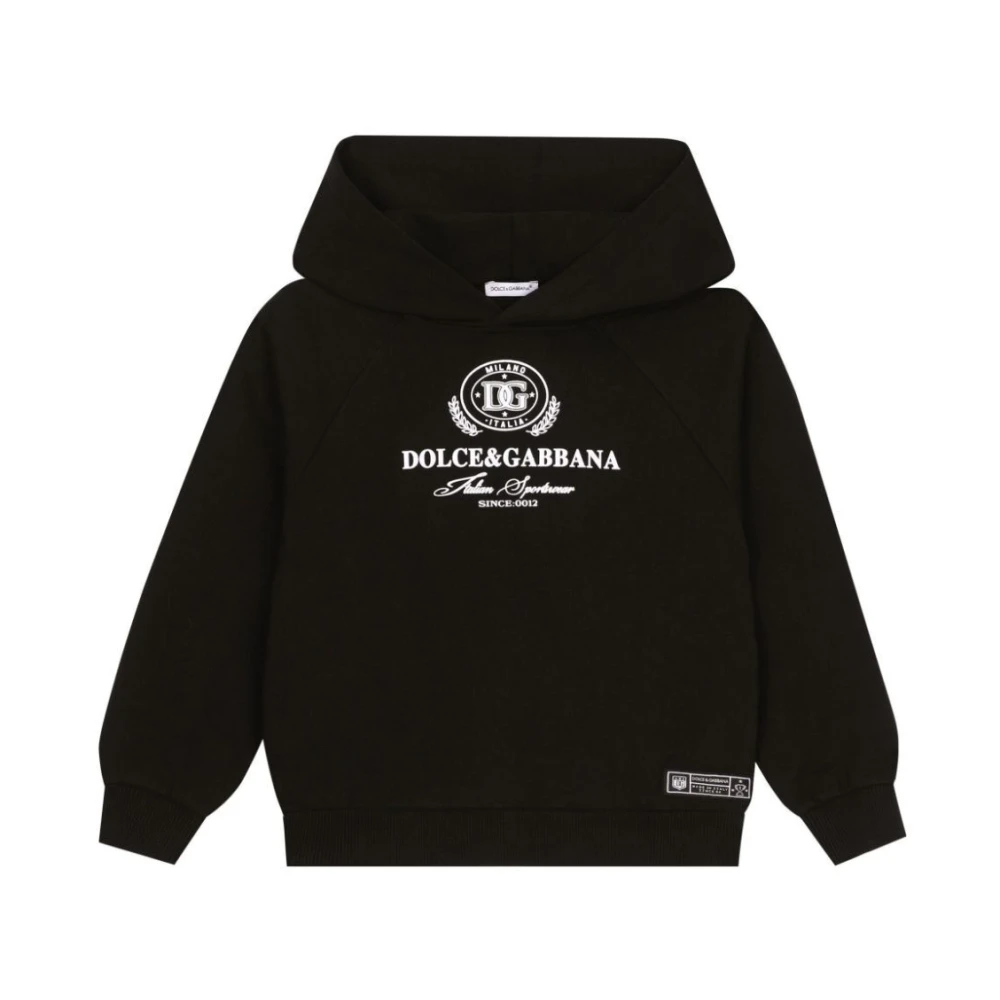 Dolce & Gabbana Svart Hoodie Black, Pojke