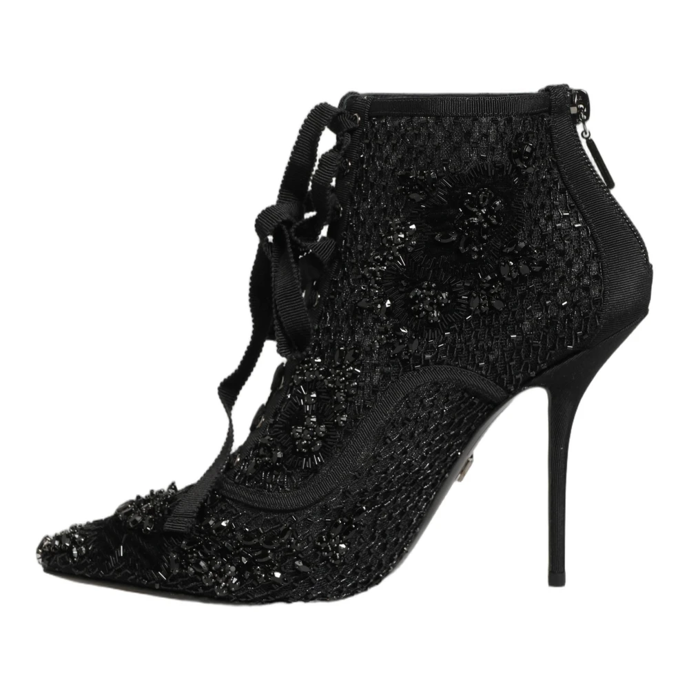 Dolce & Gabbana Femme Noir - Bottines Courtes - Chaussures - Taille: 37 1/2 Eu