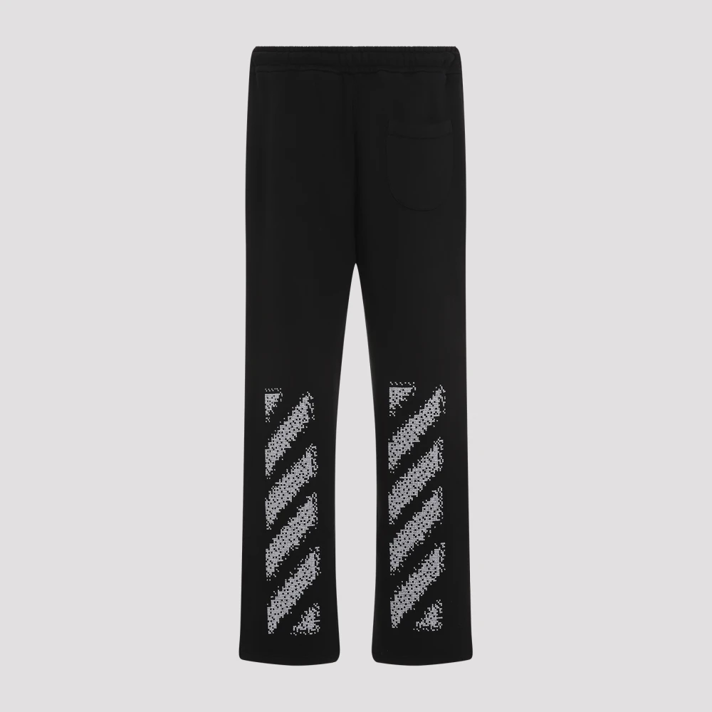 Off White Pixel Diag Sweatpants Black Heren