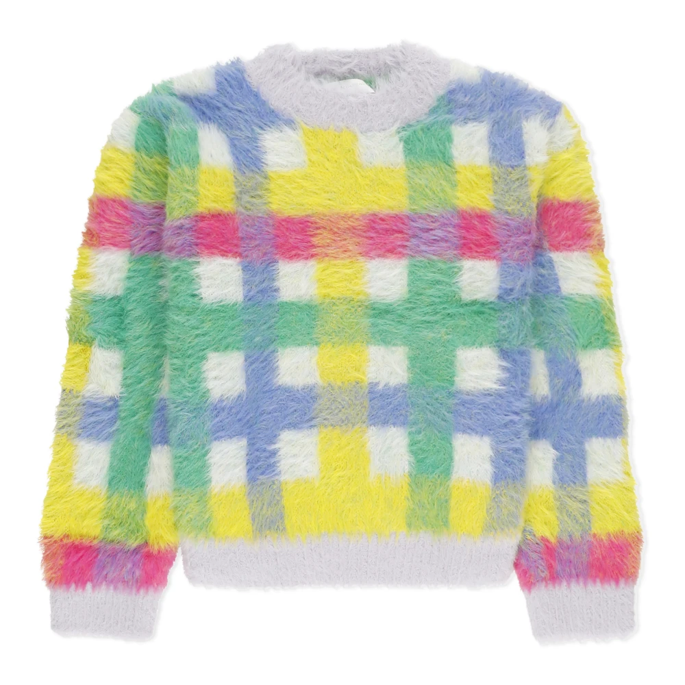 Stella McCartney Rutigt Mönster Crew Neck Sweater Multicolor, Pojke