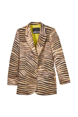Animalier Cady Jacka Enkel Knapp Tryck