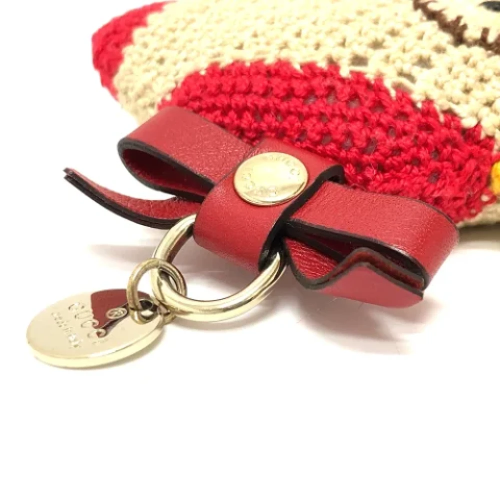 Gucci Vintage Pre-owned Wool key-holders Beige Dames